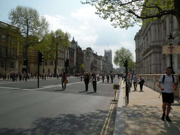  Parliement Street sans circulation de voitures